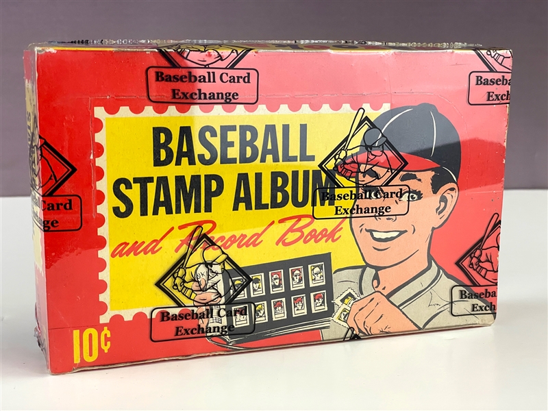 1962 Topps Baseball Unopened Stamp Album Dispaly Box (BBCE Encapsulated)