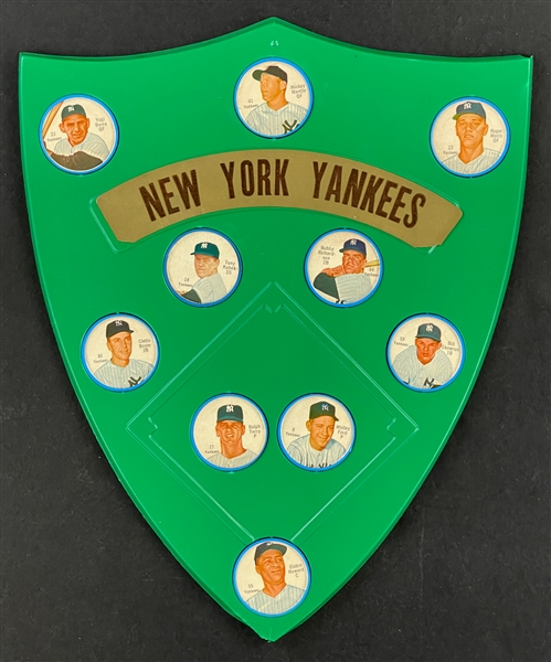 1962 Salada Coins New York Yankees Shield Complete with 10 Coins