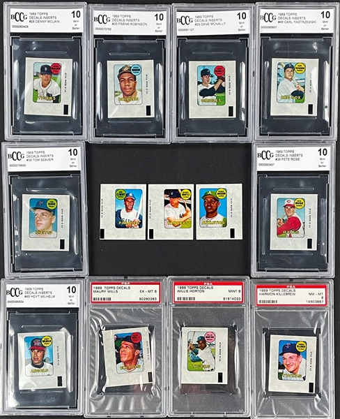 1969 Topps Decals Complete Set (48)