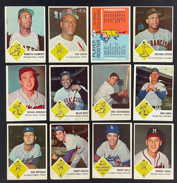 1963 Fleer Baseball Complete Set (66)