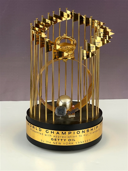 1977 New York Yankees World Series Trophy - Sponsor