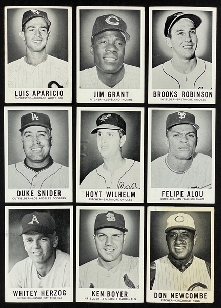 1960 Leaf Baseball First Series Complete Set (72) Plus #25 Grant Variation