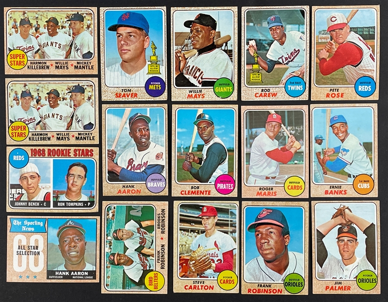 1968 Topps Baseball Near Set (586/598)