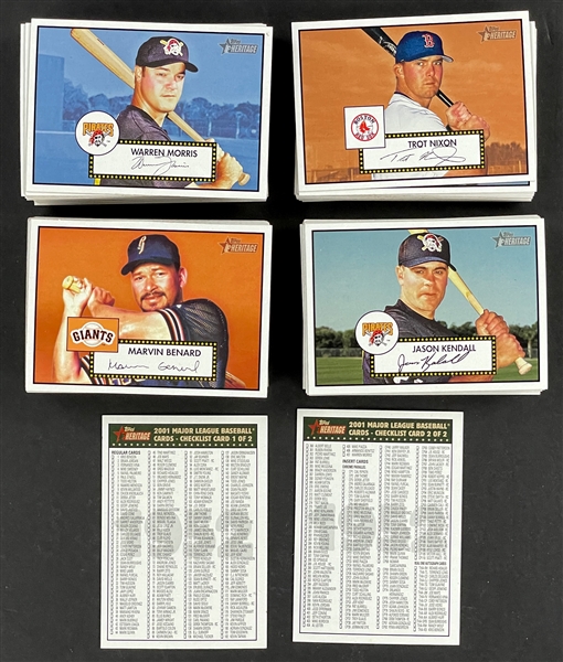 2001 Topps Heritage Baseball Complete Set (407)