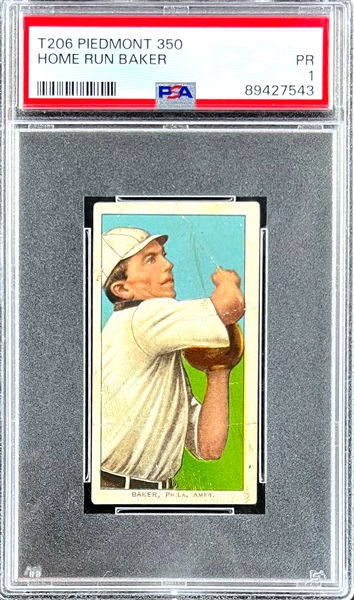 1909-11 T206 Piedmont 350 Home Run Baker - SGC XXX