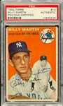 1954 Topps #13 Bill Martin Signed Card - Encapsulated PSA/DNA