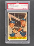 1958 Topps #418 Hank Aaron & Mickey Mantle Signed Card - Encapsulated Beckett Authentic
