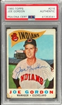 1960 Topps #216 Joe Gordon Signed Card - Encapsulated PSA/DNA