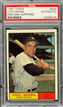 1961 Topps #425 Yogi Berra Signed Card - Encapsulated PSA/DNA