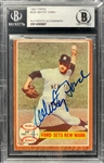 1962 Topps #235 Whitey Ford Signed Card - Encapsulated Beckett Authentic