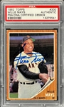 1962 Topps #300 Willie Mays Signed Card - Encapsulated PSA/DNA