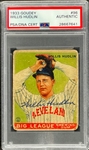 1933 Goudey #96 Willis Hudlin Signed Card - Encapsulated PSA/DNA