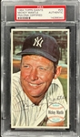 1964 Topps Giants #25 Mickey Mantle Signed Card - Encapsulated PSA/DNA