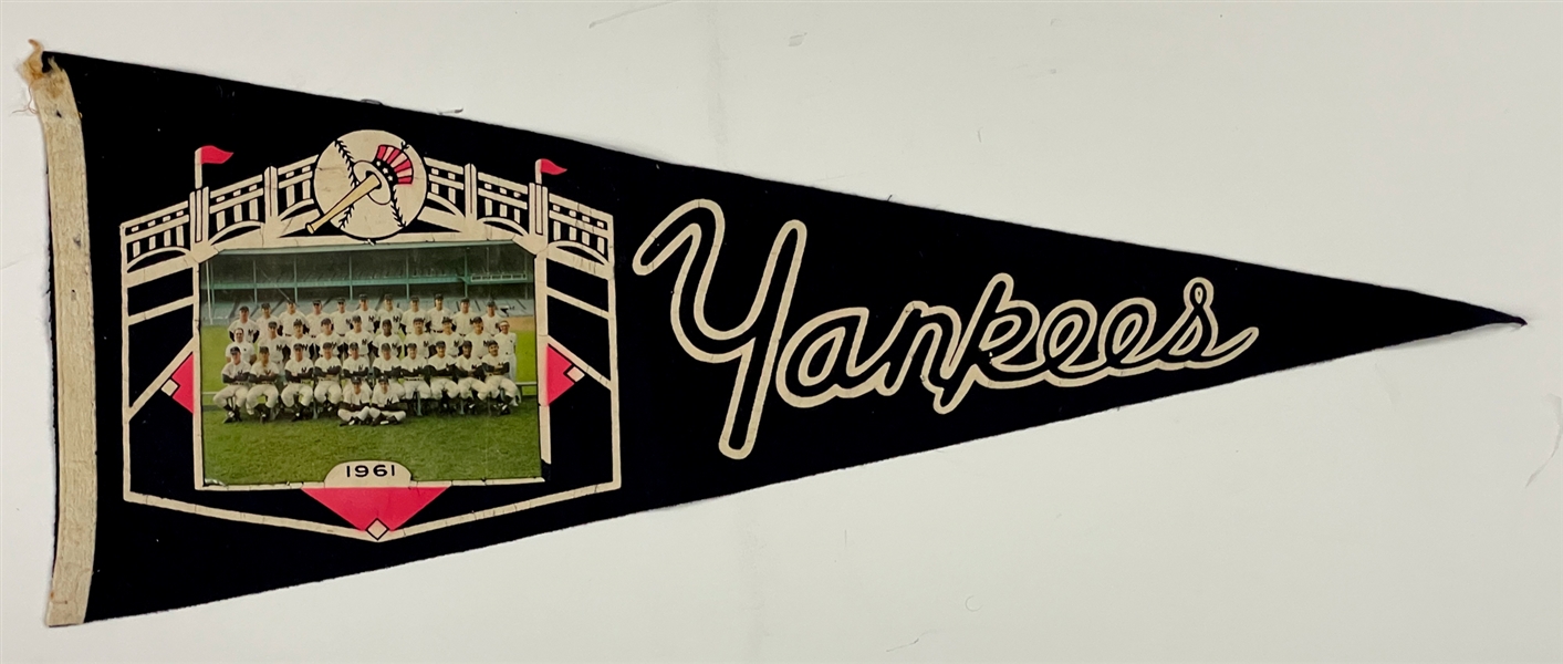 1961 New York Yankees Team Photo Pennant