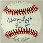 300-Game Winning Pitchers Signed Baseball with 12 Signatures Incl Ryan, Spahn and Wynn (PSA/DNA)