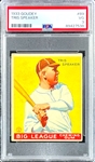 1933 Goudey #89 Tris Speaker - PSA VG 3