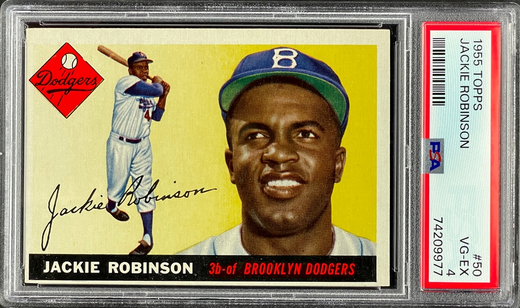 1955 Topps #50 Jackie Robinson - VG-EX 4