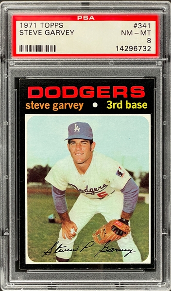 1971 Topps #341 Steve Garvey - PSA NM-MT 8