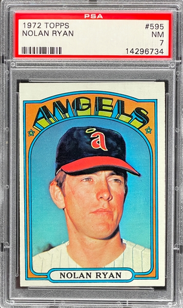 1972 Topps #595 Nolan Ryan - PSA NM 7