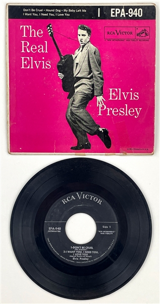 1956 Elvis Presley EP <em>The Real Elvis </em> (EPA-940) "NO DOG" Variation