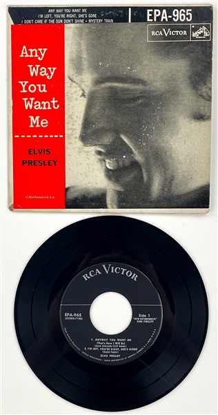 1956 Elvis Presley EP <em>Any Way You Want Me</em> (EPA-965) "NO DOG" Variation