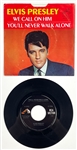1968 Elvis Presley "You’ll Never Walk Alone" / "We Call On Him" (47-9600) 45 RPM Single with Picture Sleeve