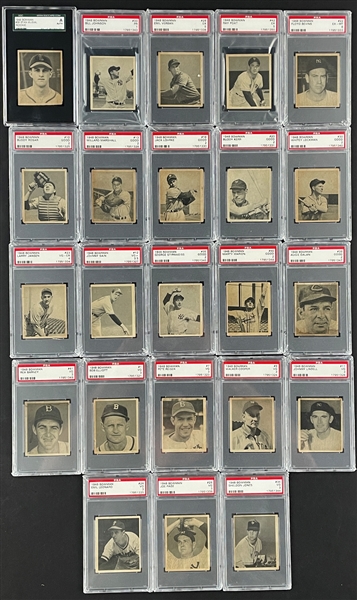 1948 Bowman Near Set (37/48) with 23 Graded Cards