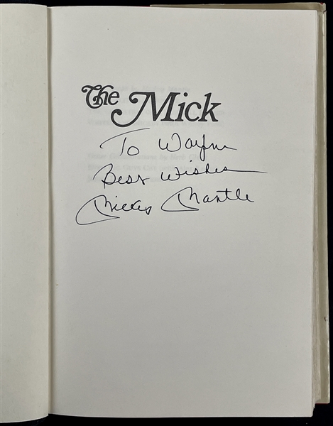 Mickey Mantle Memorabilia Collection (9) Incl. Signed Copy of <em>The Mick</em> (Beckett Authentic)