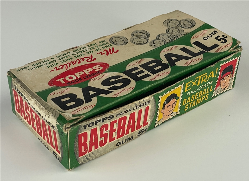 1962 Topps Baseball 5-Cent Display Box - "Baseball Stamps" Variation