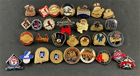 World Series and All-Star Game Press Pin Collection of 31 Different