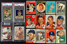 1950s Topps and Bowman Signed Baseball Card Collection (73)
