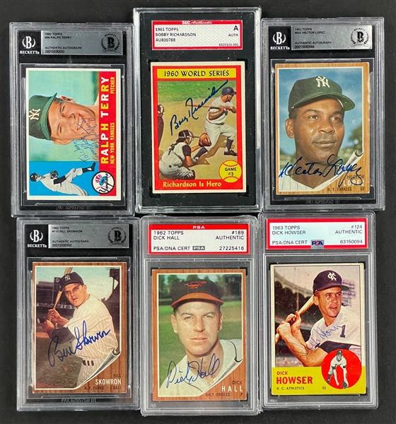 1960s Topps Signed Baseball Card Collection (263)