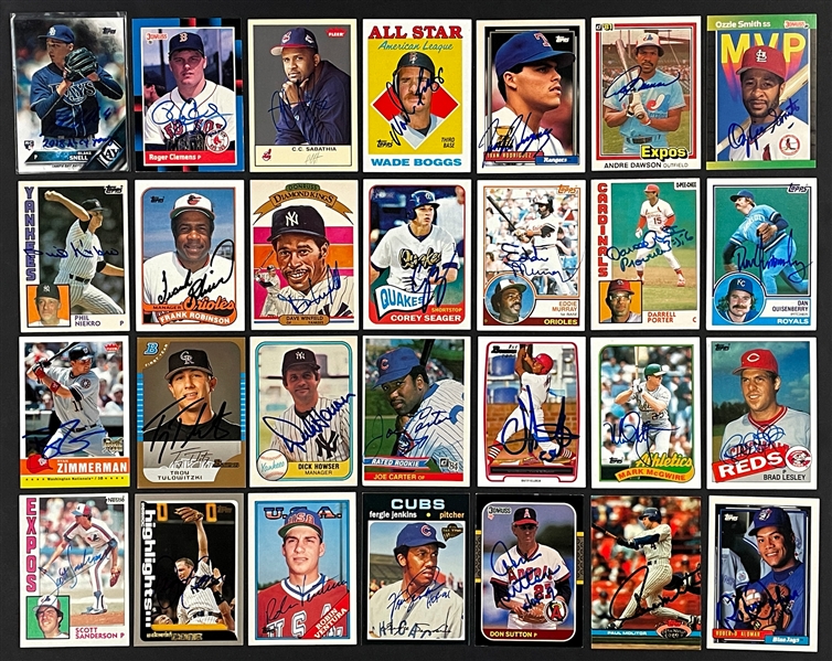 Lot Detail - 1980s - Present Signed Topps, Fleer, Donruss Signed ...