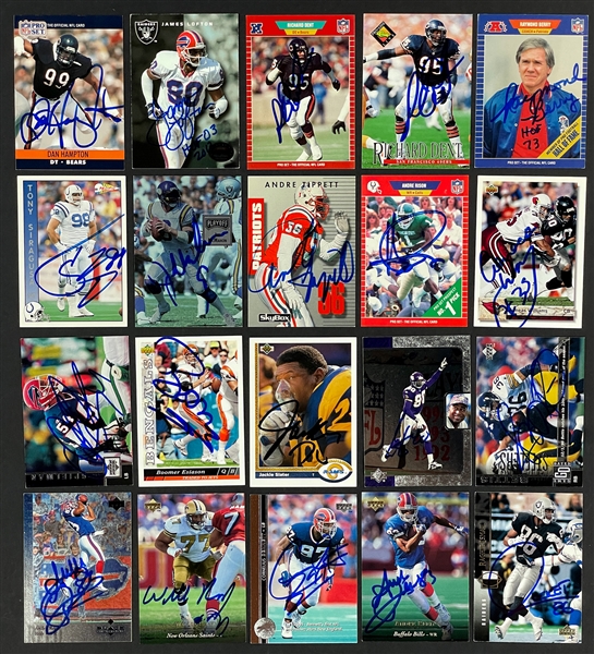 1990s Upper Deck, Fleer, Topps Signed Football Card Collection (558)