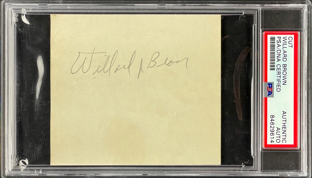 Willard Brown Cut Signature Encapsulated PSA/DNA