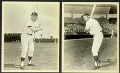 Mickey Mantle New York Yankees Team-Issued Type I Photos (2) "The Switch Hitter"