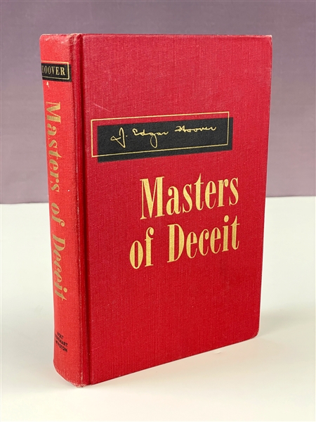 1958 J. Edgar Hoover Signed Book <em>Masters of Deceit</em> (PSA & JSA)