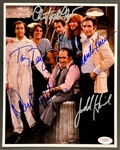 <em>Taxi</em> Cast-Signed Photo with Christopher Lloyd, Danny DeVito, Tony Danza, Marilu Henner and Judd Hirsch (JSA)