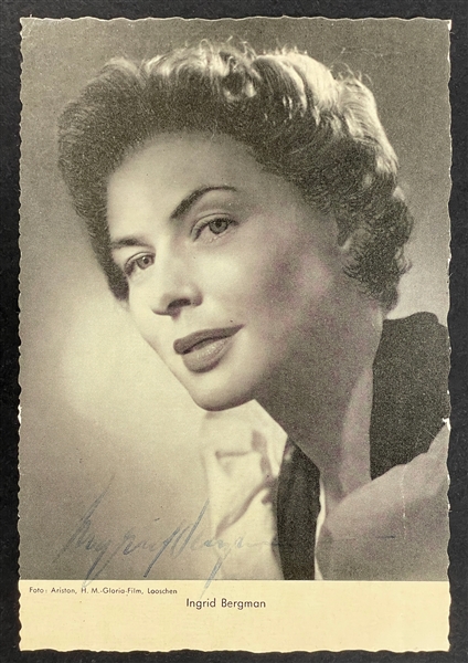 1958 Ingrid Bergman Signed Photograph (JSA)