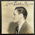 Errol Flynn Signed Passport Photo - Rare Full Name Signature (JSA)