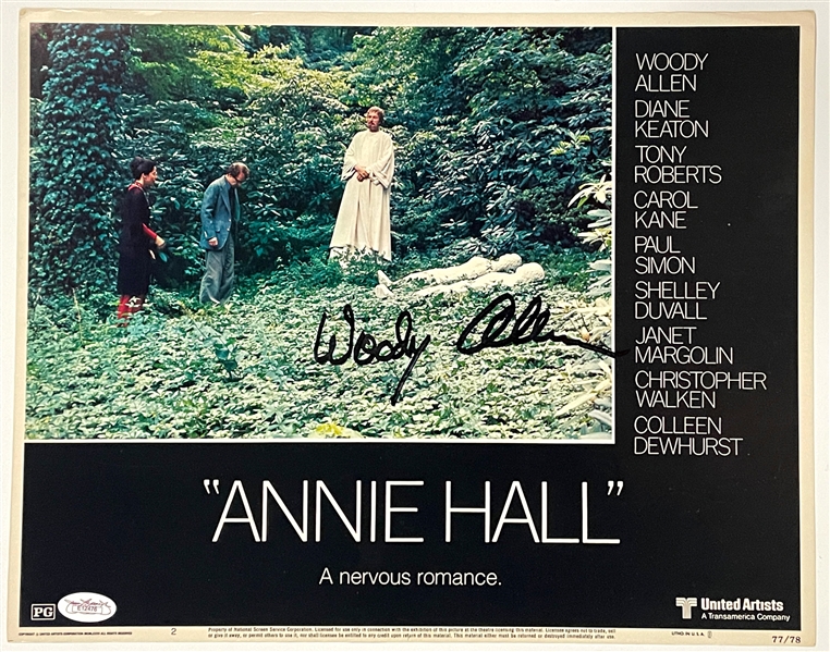 Woody Allen Signed <em>Annie Hall</em> Lobby Card (JSA)