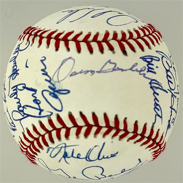 1969 Chicago Cubs Team Signed Reunion Baseball (Beckett Authentic)
