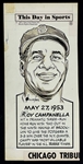 1953 Roy Campanella “This Day In Sport” Original Artwork by Len Hollreiser