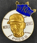 1960 World Series Press Pin New York Yankees