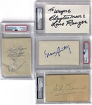 Western Stars Autograph Collection (4) PSA/DNA Encapsulated