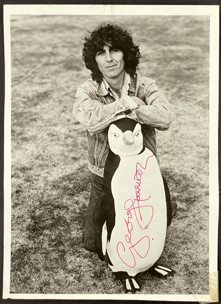 1976 George Harrison Signed <em>Thirty Three & 1/3</em> Press Kit Promo Photo - Acquired at Nov. 1976 Record Release Party (Beckett Authentic)