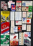 1950s to 1980s NFL, AFL, CFL, WFL and NCAA Football Schedules Collection of 74 Pieces 