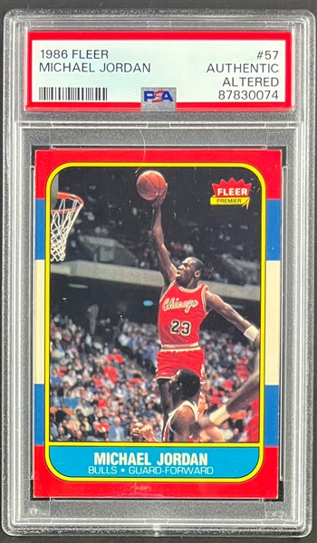 1986 Fleer #57 Michael Jordan - PSA Authentic