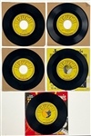 1950s and 1960s Jerry Lee Lewis SUN 45s and RARE EP (5 Different) MINT Marion Keisker (Sun Records) FILE COPIES