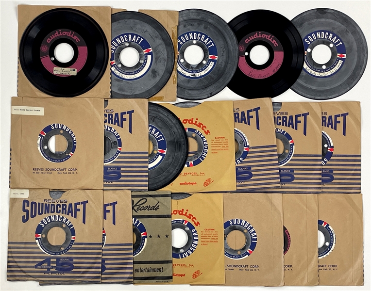 1950s Memphis Recording Service Acetates for Radio Commercials (20) - ALL Marion Keisker (Sun Records) FILE COPIES